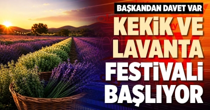 KEKİK VE LAVANTA FESTİVALİ BAŞLIYOR