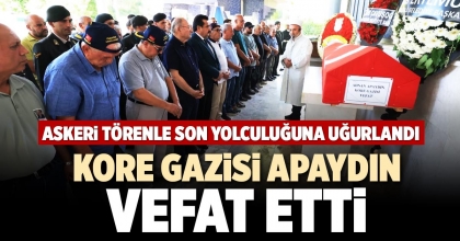 KORE GAZİSİ APAYDIN VEFAT ETTİ
