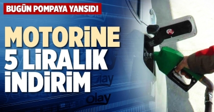 MOTORİNE 5 LİRALIK İNDİRİM 