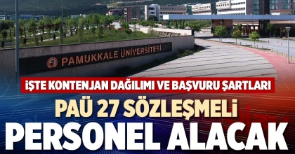 PAÜ 27 SÖZLEŞMELİ PERSONEL ALACAK