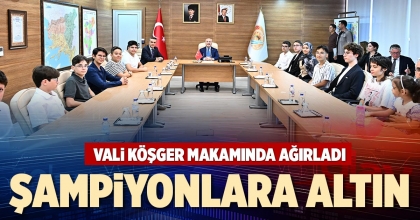 ŞAMPİYONLARA ALTIN
