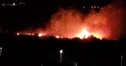 SARAYKÖY’DE BOŞ ALANDA YANGIN