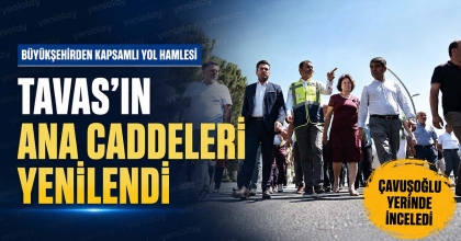 TAVAS'IN ANA CADDELERİ YENİLENDİ