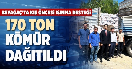 170 TON KÖMÜR DAĞITILDI