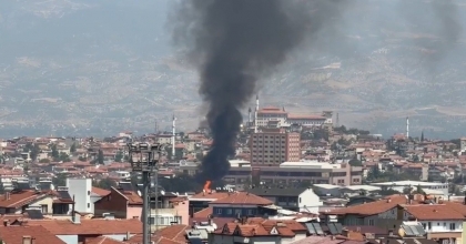PALET FABRİKASINDA YANGIN
