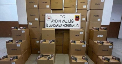 KÖŞK’TE DURDURULAN ARAÇTAN 630 BİN KAÇAK MAKARON ÇIKTI
