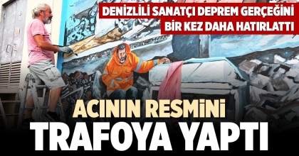 ACININ RESMİNİ TRAFOYA YAPTI