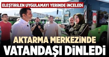 AKTARMA MERKEZİNDE VATANDAŞI DİNLEDİ