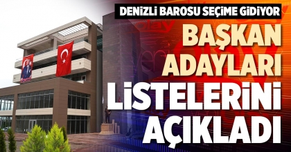 BAŞKAN ADAYLARI LİSTELERİNİ AÇIKLADI