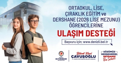 ULAŞIM DESTEĞİ BAŞVURULARI BAŞLADI