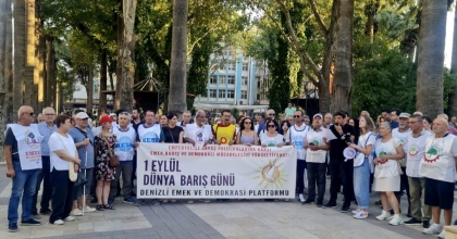 DÜNYA BARIŞ GÜNÜ’NDE CANDOĞAN PARKI’NDAN ÇAĞRI