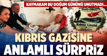 KIBRIS GAZİSİNE ANLAMLI SÜRPRİZ