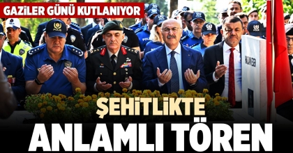 ŞEHİTLİKTE ANLAMLI TÖREN