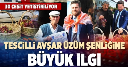 TESCİLLİ AVŞAR ÜZÜM ŞENLİĞİNE BÜYÜK İLGİ