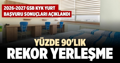 YÜZDE 90'LIK REKOR YERLEŞME
