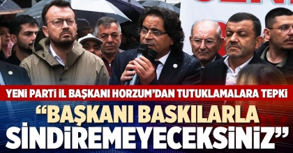 “BAŞKANI BASKILARLA SİNDİREMEYECEKSİNİZ”