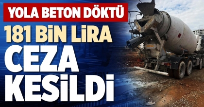 181 BİN LİRA CEZA KESİLDİ