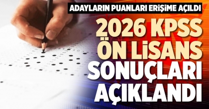 2026 KPSS ÖN LİSANS SONUÇLARI AÇIKLANDI