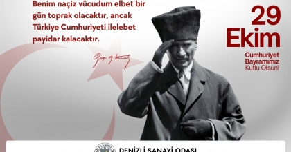 DENİZLİ SANAYİ ODASI 29 EKİM CUMHURİYET BAYRAMI İLANI