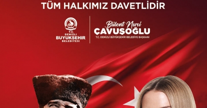 DENİZLİ BÜYÜKŞEHİR BELEDİYESİ 29 EKİM CUMHURİYET BAYRAMI İLANI