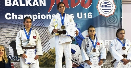 ARİFE AYDINOĞLU’NDAN JUDO BALKAN İKİNCİLİĞİ