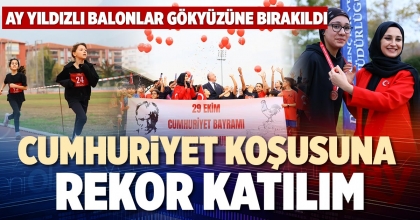 CUMHURİYET KOŞUSUNA REKOR KATILIM