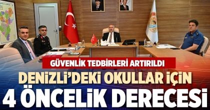 DENİZLİ’DEKİ OKULLAR İÇİN 4 ÖNCELİK DERECESİ