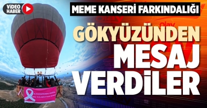 GÖKYÜZÜNDEN MESAJ VERDİLER
