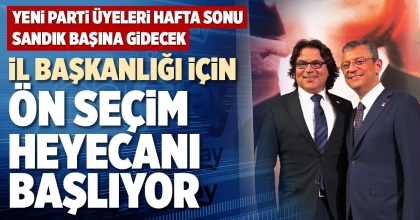İL BAŞKANLIĞI İÇİN ÖN SEÇİM HEYECANI BAŞLIYOR