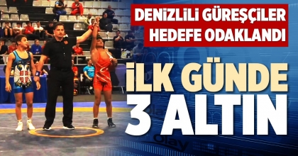 İLK GÜNDE 3 ALTIN