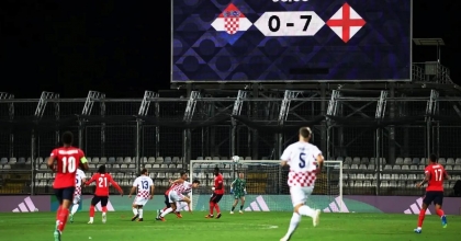 İNGİLTERE HIRVATİSTAN'I DEPLASMANDA 7-0 MAĞLUP ETTİ