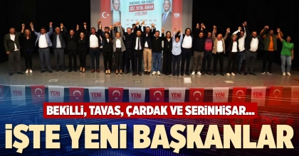 İŞTE YENİ BAŞKANLAR