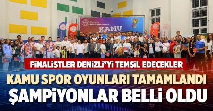 KAMU SPOR OYUNLARI TAMAMLANDI  ŞAMPİYONLAR BELLİ OLDU