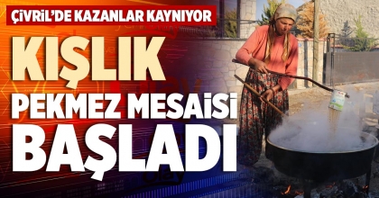 KIŞLIK PEKMEZ MESAİSİ BAŞLADI
