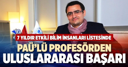 PAÜ’LÜ PROFESÖRDEN ULUSLARARASI BAŞARI