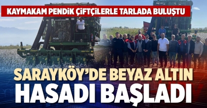 SARAYKÖY’DE BEYAZ ALTIN HASADI BAŞLADI