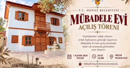 HONAZ BELEDİYESİ MÜBADELE EVİ İLANI