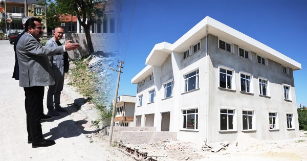 PAMUKKALE'DE KREŞ İNŞAATINDA SONA YAKLAŞILDI