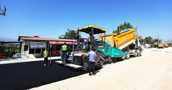KAKLIK MAĞARASI YOLUNA SICAK ASFALT