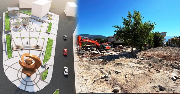 BEYAĞAÇ MEYDAN PROJESİNDE ÇALIŞMALAR BAŞLADI