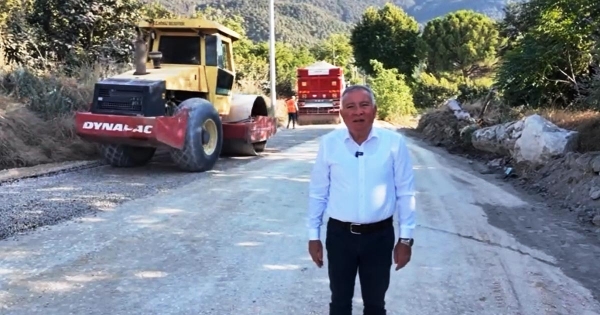 ESKİ KARATEKE YOLUNDA ASFALT ÇALIŞMASI BAŞLADI