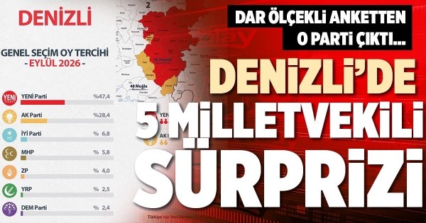 DENİZLİ’DE 5 MİLLETVEKİLİ SÜRPRİZİ