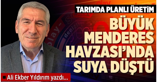 BÜYÜK MENDERES HAVZASI’NDA SUYA DÜŞTÜ