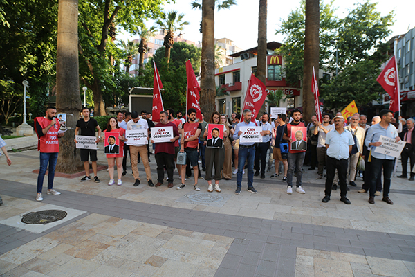 DENİZLİ’DE TİP ÜYELERİ, ATALAY’IN SERBEST BIRAKILMASINI İSTEDİ