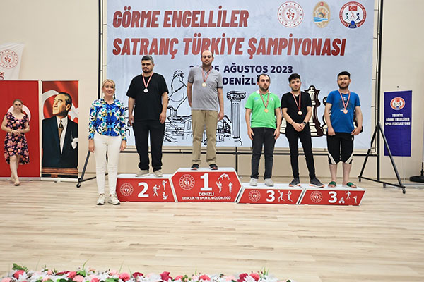 GÖRME ENGELLİLER SATRANÇ ŞAMPİYONASI TAMAMLANDI