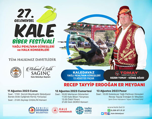 KALE BİBER FESTİVALİNDE KONSERLER ERTELENDİ