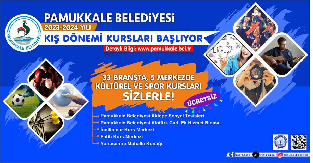 KIŞ KURSLARI İÇİN BAŞVURULAR BAŞLADI