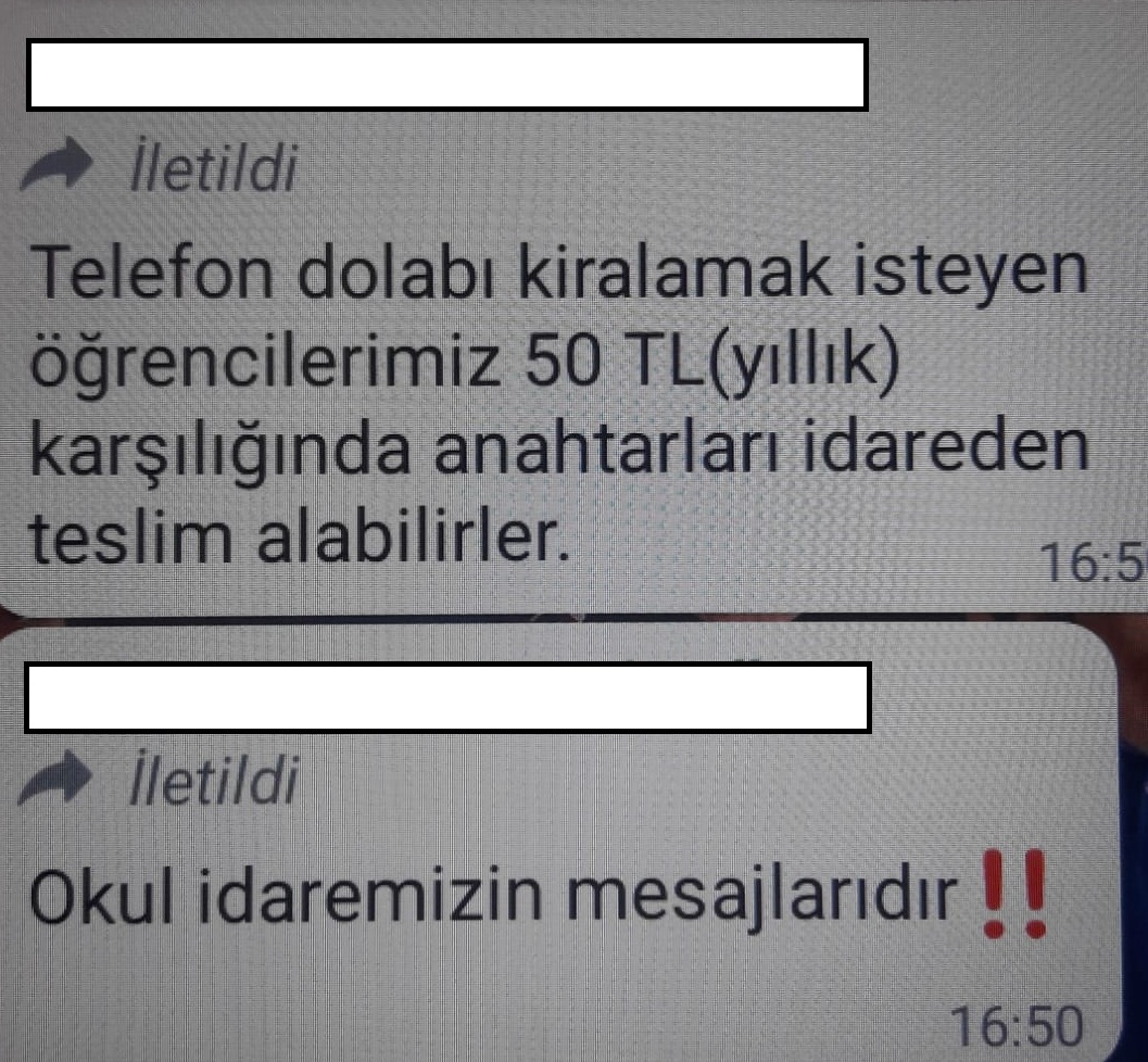 VELİLERDEN “TELEFON DOLABI KİRASI” İSTEDİLER
