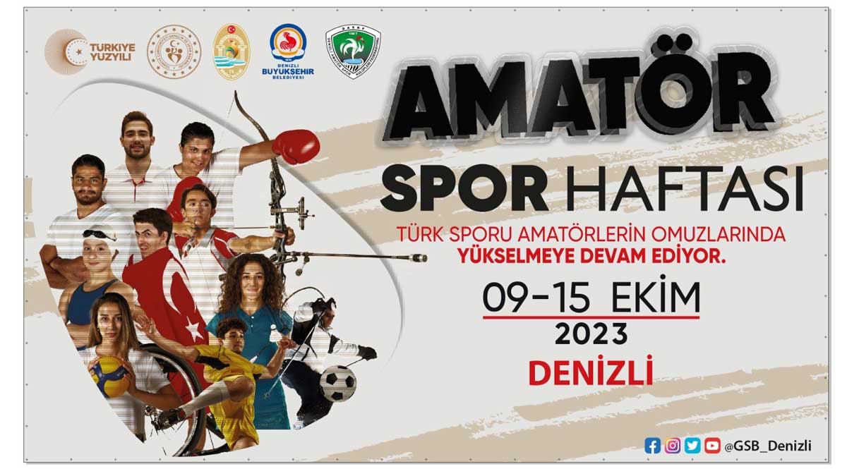 DENİZLİ’DE AMATÖR SPOR HAFTASI BAŞLIYOR  