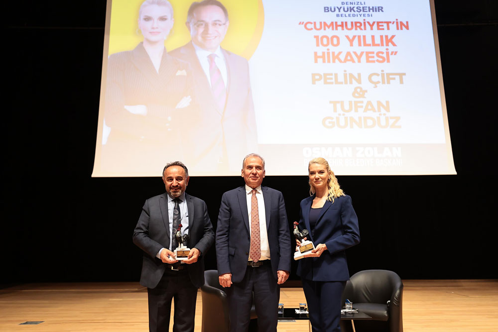 PELİN ÇİFT VE TUFAN GÜNDÜZ DENİZLİLİLERLE BULUŞTU